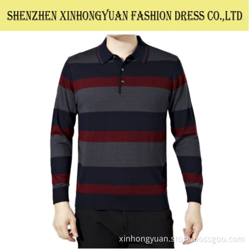 mens fashion long sleeves design t-shirt